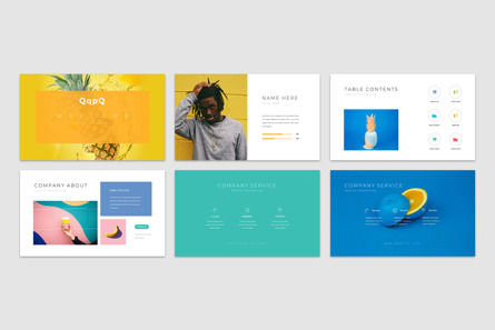 Clean Colorful Powerpoint Presentation Template, スライド 2, 11667, ビジネス — PoweredTemplate.com