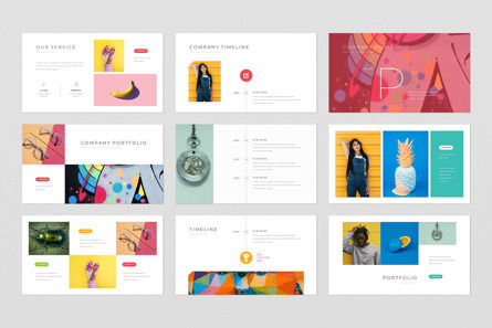 Clean Colorful Powerpoint Presentation Template, スライド 3, 11667, ビジネス — PoweredTemplate.com