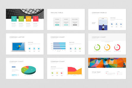Clean Colorful Powerpoint Presentation Template, スライド 5, 11667, ビジネス — PoweredTemplate.com