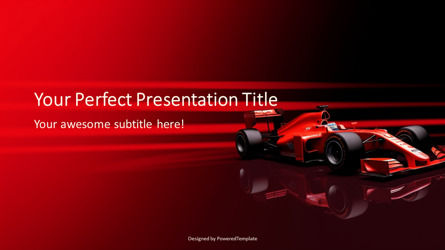 Formula 1 Team Race Car Presentation Template, Slide 2, 11668, Cars and Transportation — PoweredTemplate.com