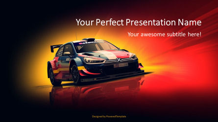 Race Car Presentation Template, Slide 2, 11670, Cars and Transportation — PoweredTemplate.com