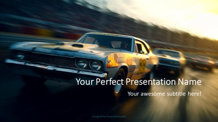 NASCAR Thunder - Chevy Lumina Edition Presentation Template, Deslizar 2, 11671, Carros e Transportes — PoweredTemplate.com