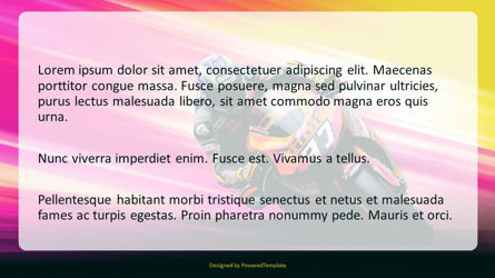 Speed Racer - MotoGP Edition Presentation Template, 슬라이드 3, 11673, 자동차 및 교통수단 — PoweredTemplate.com