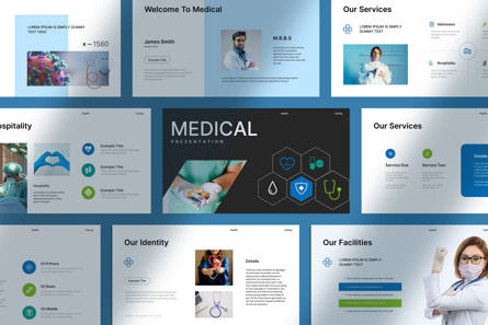 Medical Presentation Template, Modelo do PowerPoint, 11692, Negócios — PoweredTemplate.com