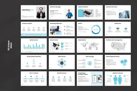 Marketing Plan Presentation Template, Diapositive 8, 11699, Business — PoweredTemplate.com