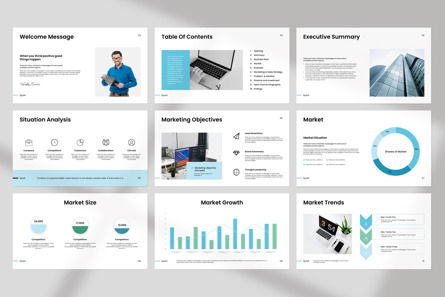 Marketing Plan Presentation Template, Slide 3, 11700, Business — PoweredTemplate.com