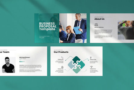 Business Proposal Presentation Template, Deslizar 3, 11703, Negócios — PoweredTemplate.com