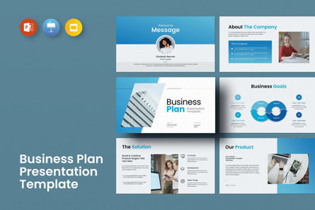 Business Paln Presentation Template, Templat PowerPoint, 11704, Bisnis — PoweredTemplate.com