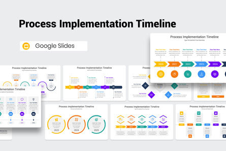 Process Implementation Timeline Google Slides Template, Tema Google Slides, 11707, Bisnis — PoweredTemplate.com