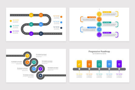 Progressive Roadmap Google Slides Template, Deslizar 4, 11717, Negócios — PoweredTemplate.com