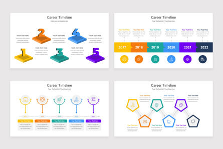 Career Timeline Google Slides Template, Diapositiva 3, 11718, Profesiones/ Industria — PoweredTemplate.com
