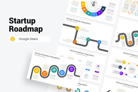 Startup Roadmap Google Slides Template, Tema do Google Slides, 11732, Negócios — PoweredTemplate.com