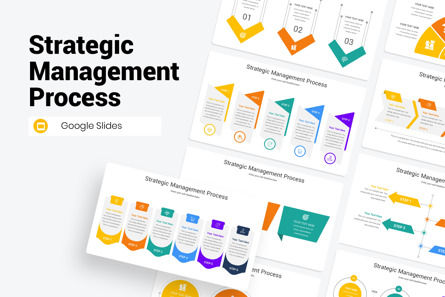 Strategic Management Process Google Slides Template, Google Presentaties-thema, 11733, Procesdiagrammen — PoweredTemplate.com