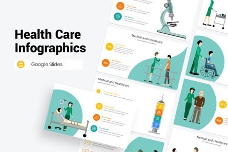 Health Care Infographics Google Slides Template, Tema de Google Slides, 11739, Salud y ocio — PoweredTemplate.com