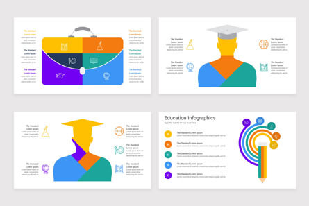 Book Infographic Google Slides Template, Dia 3, 11740, Education & Training — PoweredTemplate.com