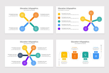 Book Infographic Google Slides Template, Deslizar 4, 11740, Education & Training — PoweredTemplate.com