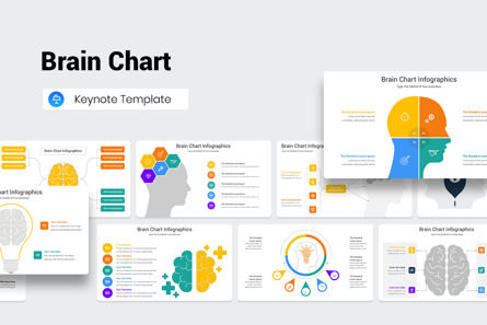 Brain Chart Keynote Template, Apple基調講演テンプレート, 11749, ビジネス — PoweredTemplate.com