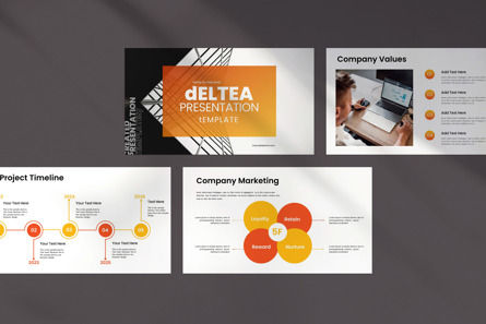 Deltea Presentation Template, Slide 3, 11756, Business — PoweredTemplate.com