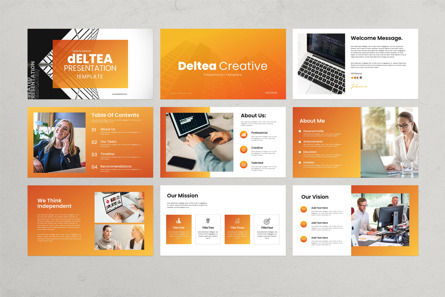 Deltea Presentation Template, Slide 5, 11756, Business — PoweredTemplate.com