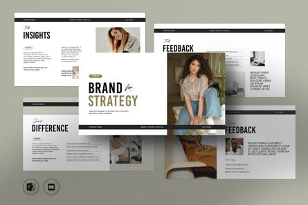 Brand Strategy Presentation Template, PowerPoint-Vorlage, 11758, Business — PoweredTemplate.com