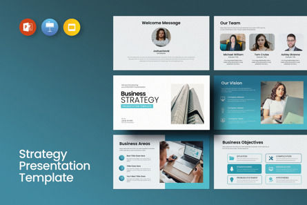Business Strategy Presentation Template, PowerPoint Template, 11759, Business — PoweredTemplate.com