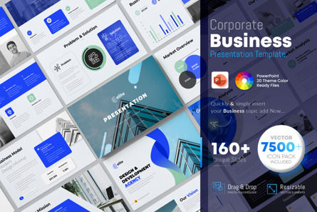 Corporate Business Presentation Template, Deslizar 2, 11762, Negócios — PoweredTemplate.com