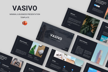 Vasivo - Minimal Business Powerpoint Template, PowerPoint模板, 11775, 商业 — PoweredTemplate.com