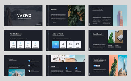 Vasivo - Minimal Business Powerpoint Template, Diapositiva 2, 11775, Negocios — PoweredTemplate.com