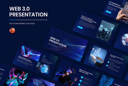 WEB 3 0 Powerpoint Presentation Template, PowerPoint-sjabloon, 11777, Technologie en Wetenschap — PoweredTemplate.com