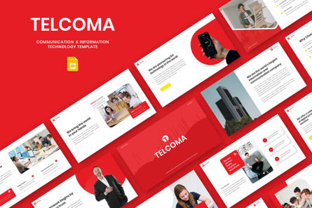 Telcoma - Communication Information Technology Google Slide, Google Slides Theme, 11782, Telecommunication — PoweredTemplate.com