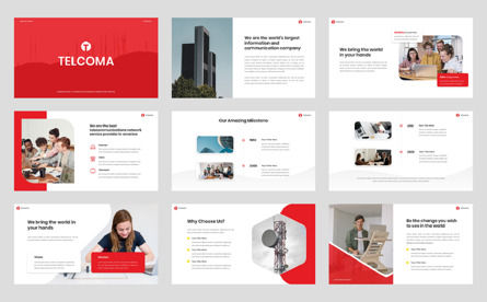 Telcoma - Communication Information Technology Google Slide, Diapositiva 2, 11782, Telecomunicación — PoweredTemplate.com