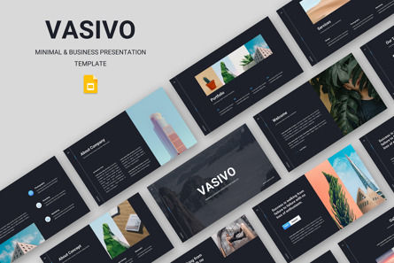 Asivo - Minimal Business Google Slide Template, Googleスライドのテーマ, 11783, ビジネス — PoweredTemplate.com