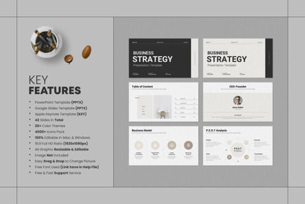 Business Strategy Presentation, Diapositiva 2, 11786, Negocios — PoweredTemplate.com