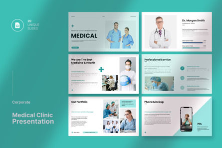 Medical Presentation Template, Googleスライドのテーマ, 11789, 医療 — PoweredTemplate.com