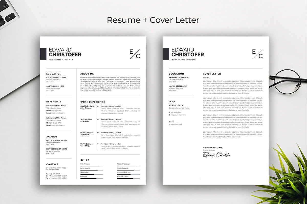 Resume Template CV Template - Sp Slide H 2 