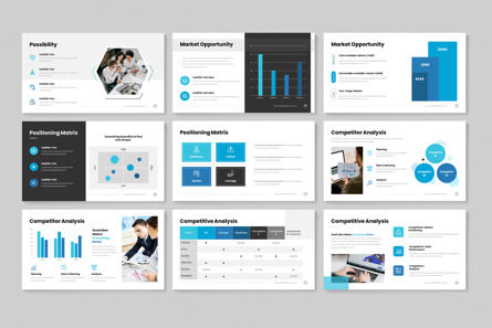 Business Plan Presentation PowerPoint Template, スライド 9, 11790, ビジネス — PoweredTemplate.com