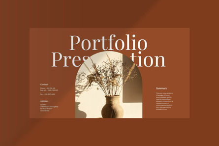 Portfolio Presentation Template, Diapositive 5, 11792, Business — PoweredTemplate.com