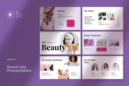 Beauty Spa Presentation Template, Google幻灯片主题, 11794, 商业 — PoweredTemplate.com