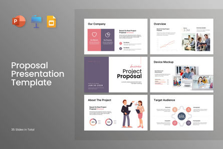 Project Proposal Presentation Template, Modelo do PowerPoint, 11797, Negócios — PoweredTemplate.com