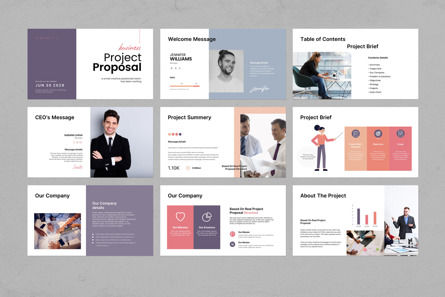 Project Proposal Presentation Template, Dia 5, 11797, Bedrijf — PoweredTemplate.com