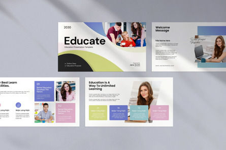 Educate Presentation Template, Diapositive 3, 11799, Business — PoweredTemplate.com