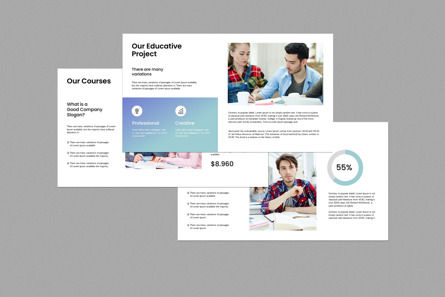 Educate Presentation Template, Diapositive 4, 11799, Business — PoweredTemplate.com