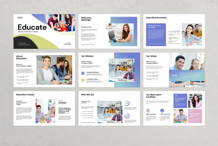 Educate Presentation Template, Diapositive 5, 11799, Business — PoweredTemplate.com