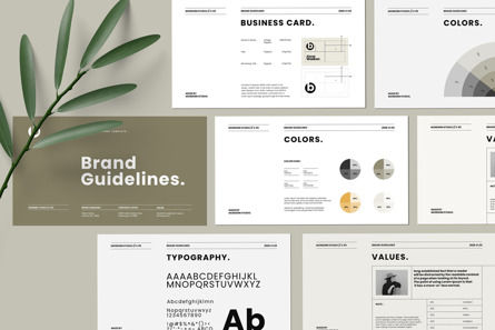 Brand Guideline Presentation Template, Diapositive 2, 11801, Business — PoweredTemplate.com