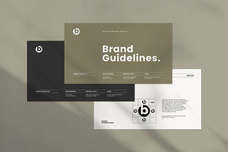 Brand Guideline Presentation Template, Diapositive 4, 11801, Business — PoweredTemplate.com