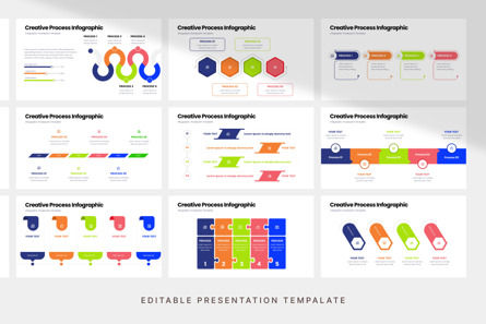 Creative Process - Infographic PowerPoint Template, Slide 4, 11802, Bisnis — PoweredTemplate.com