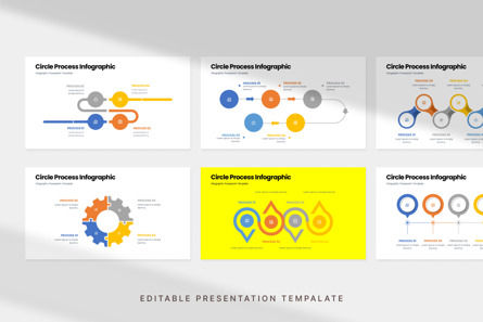 Circle Process Infographic - PowerPoint Template, Slide 2, 11803, Lavoro — PoweredTemplate.com