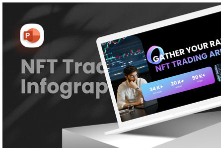 NFT Trading - PowerPoint Template, PowerPoint-sjabloon, 11805, Bedrijf — PoweredTemplate.com