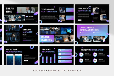 NFT Trading - PowerPoint Template, 슬라이드 4, 11805, 비즈니스 — PoweredTemplate.com
