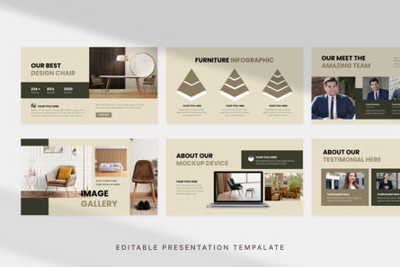 Minimalist Furniture Deck - PowerPoint Template, スライド 2, 11808, ビジネス — PoweredTemplate.com